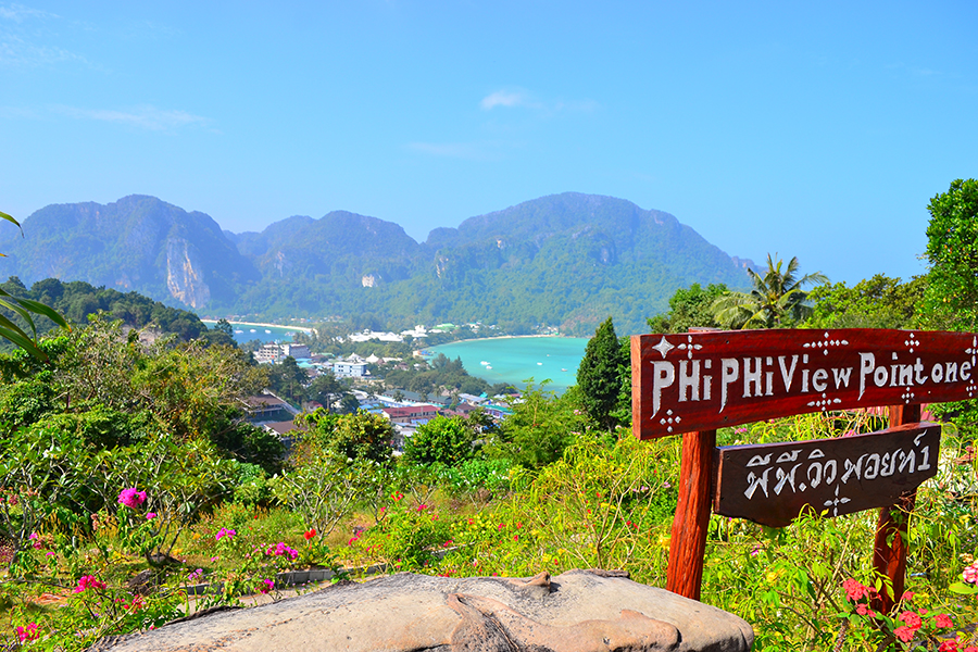 the observation deck, Phi Phi Island, Thailand (phi phi don)