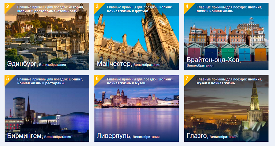 10 лучших мест в Великобритании по рекомендациям путешественников