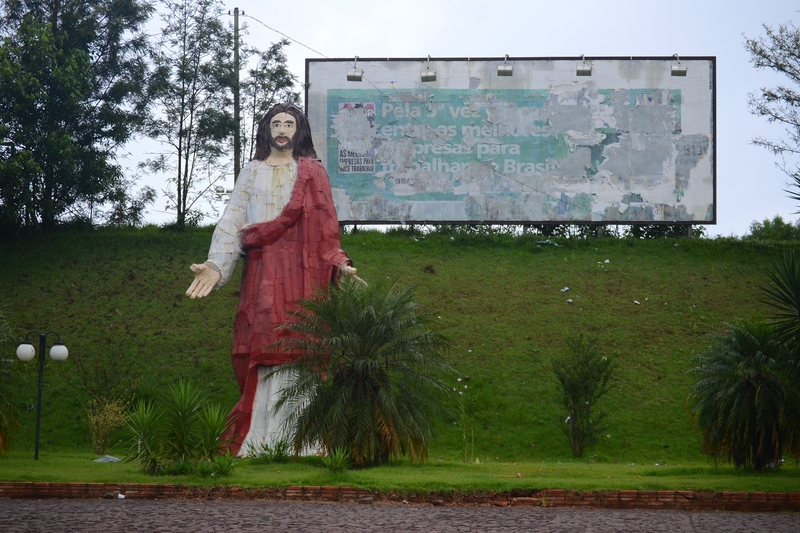 Monument of Jesus Christ at the second parking lot