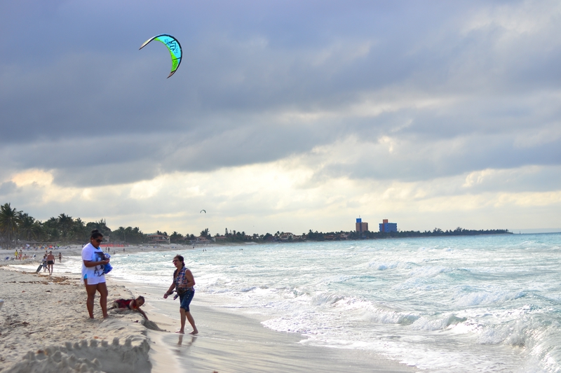 windsurfers on the beaches of Varadero