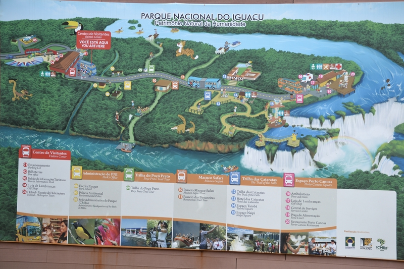 карта Национального парка Игуасу