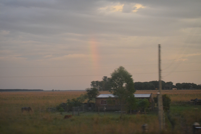 Rainbow after heavy rain