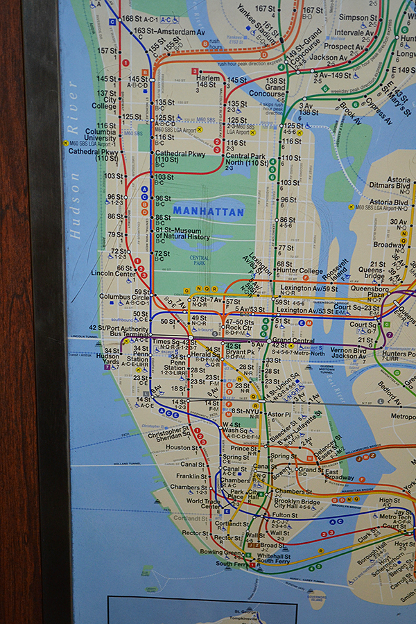 Subway map New York