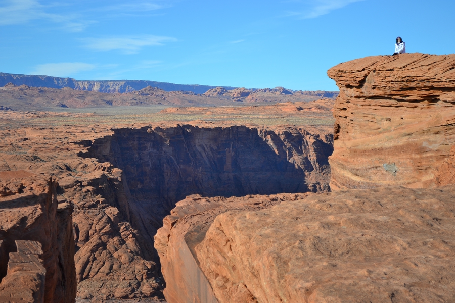 Вид на большой каньон с земли