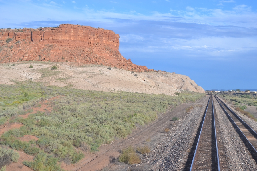 views of the canyons with trains