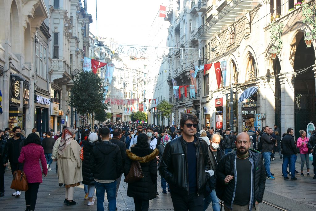 Проспект Истикляль - центральная пешеходная улица в Стамбуле