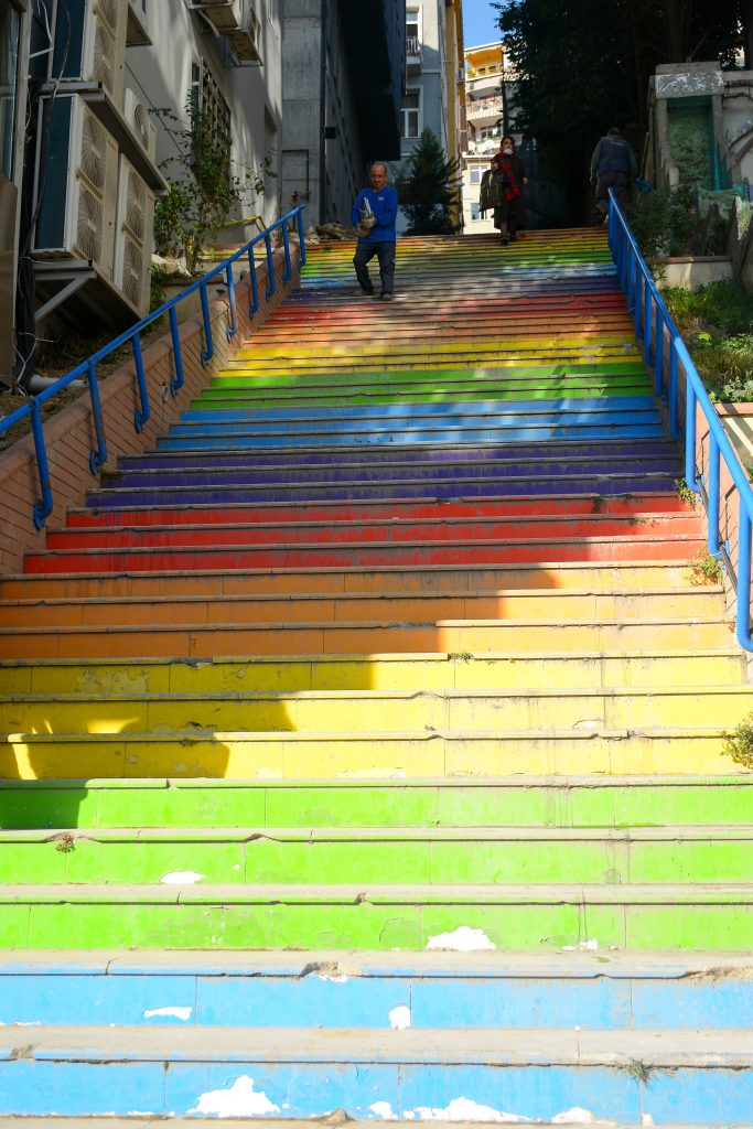 Радужная лестница в Стамбуле, Турция
