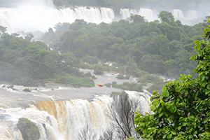 Iguasu waterfalls in Brazil